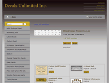 Tablet Screenshot of decalsunlimited.com